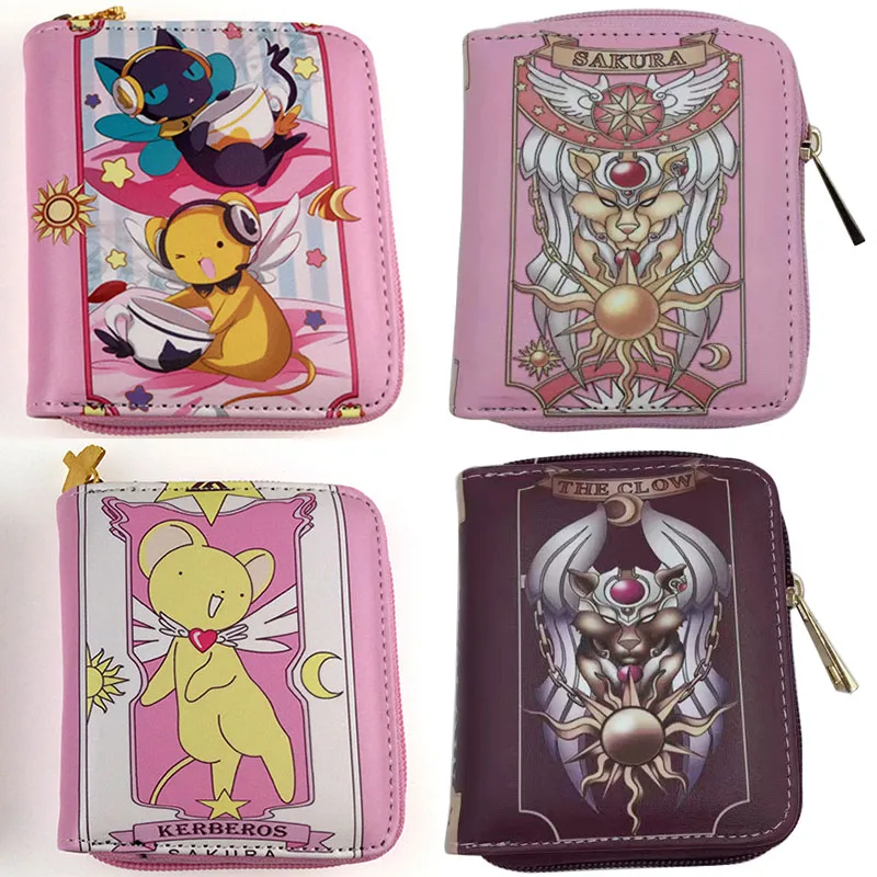 Розовый кошелек для девушек женский кожаный на молнии отделение карт маленький