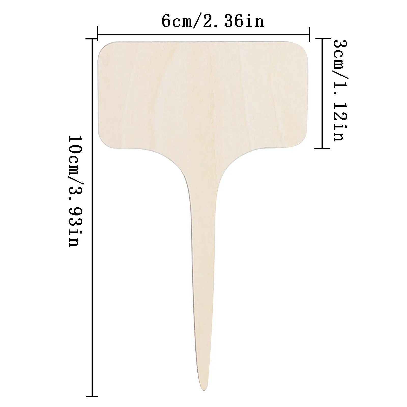 Деревянный Творческий садоводческий ярлыки для растений можете написать