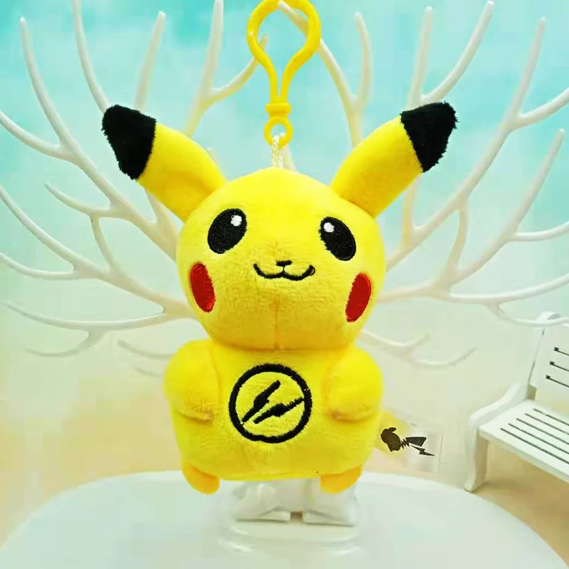 3D Аниме Фигурка Pokemon Go брелок милый мультяшный кулон в виде животного плюшевый