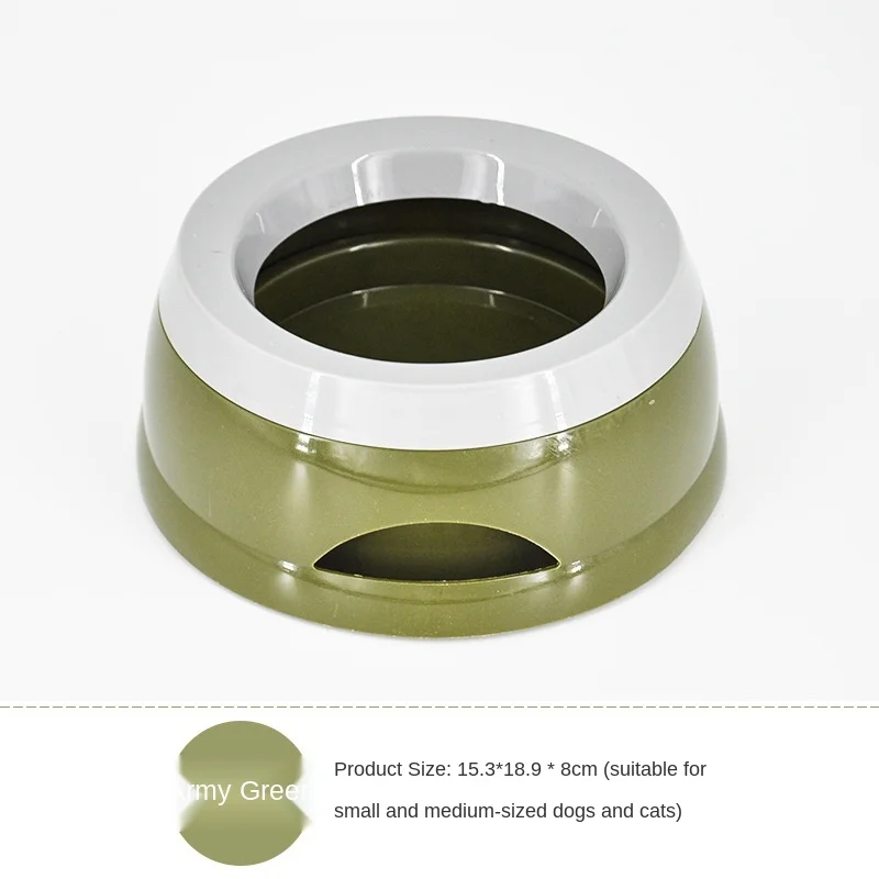 

Dog Drinking Water Bowl Floating Non-wetting Mouth Cat Bowl Without Spill Drinking Water Dispenser ABS Plastic Dog Bowl