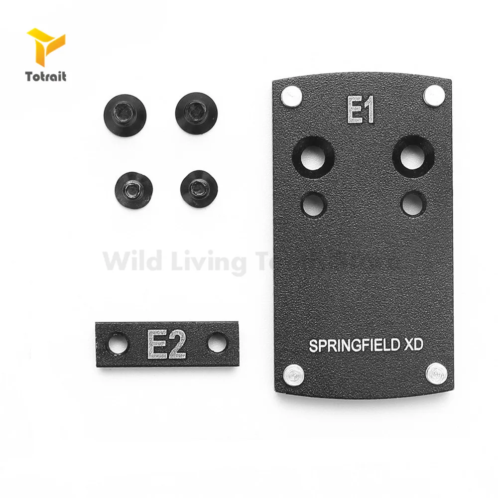 Установите вихревой/веномовый Micro Red Dot Sight Mount Base Adapter Plate For 17/19 Glock Colt 1911 Beretta 92 Guns XD S