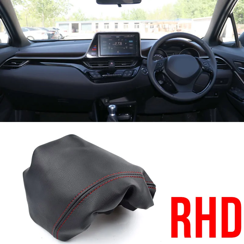 Red line RHD Hivotd для Toyota CHR C-HR CH R автомобильные аксессуары интерьер подлокотник коробка крышка Центральная ручная коробка крышка защитная подушка крышка внутренние модифицированные - Название цвета: Red line RHD