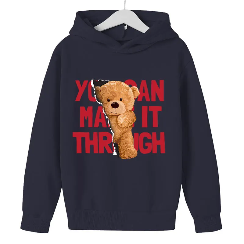 

Детская одежда, детский медведь, свитер с капюшоном, флисовая куртка для больших детей, теплая осенне-зимняя куртка с длинным рукавом для b