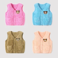 jchao kids winter children vest fur waistcoat thick warm kid jacket sleeveless girls boys toddler clothing casual clothes