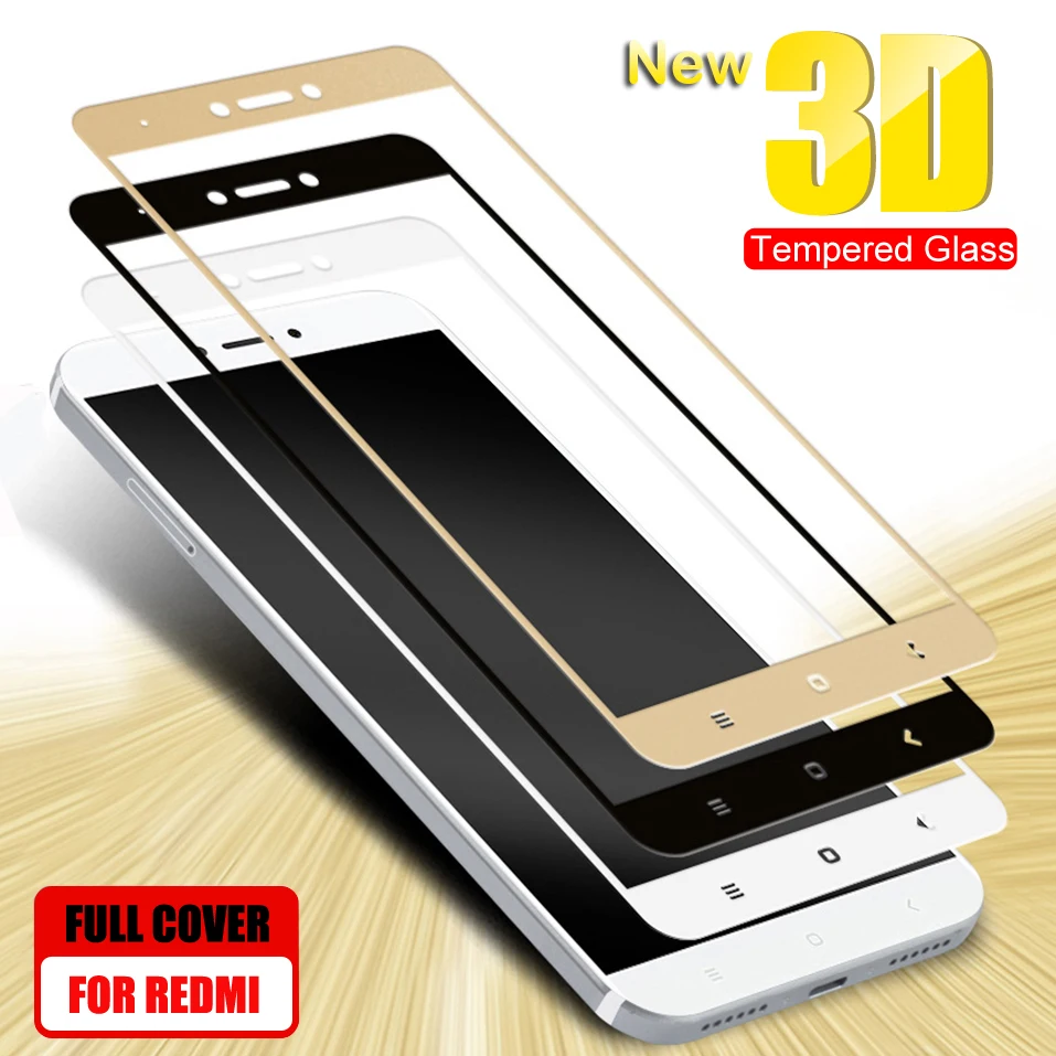 3D защитный Стекло на для Xiaomi Redmi 4A 4X 5A 5 6plus 6A 7A Redmi Note 4X4X5 Pro закаленное стекло Экран защитная пленка