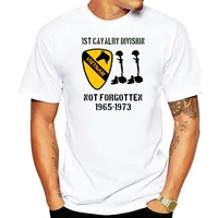 1st cavalry division vietnam war new black ringer cotton tshirt gyms fitness tee shirt