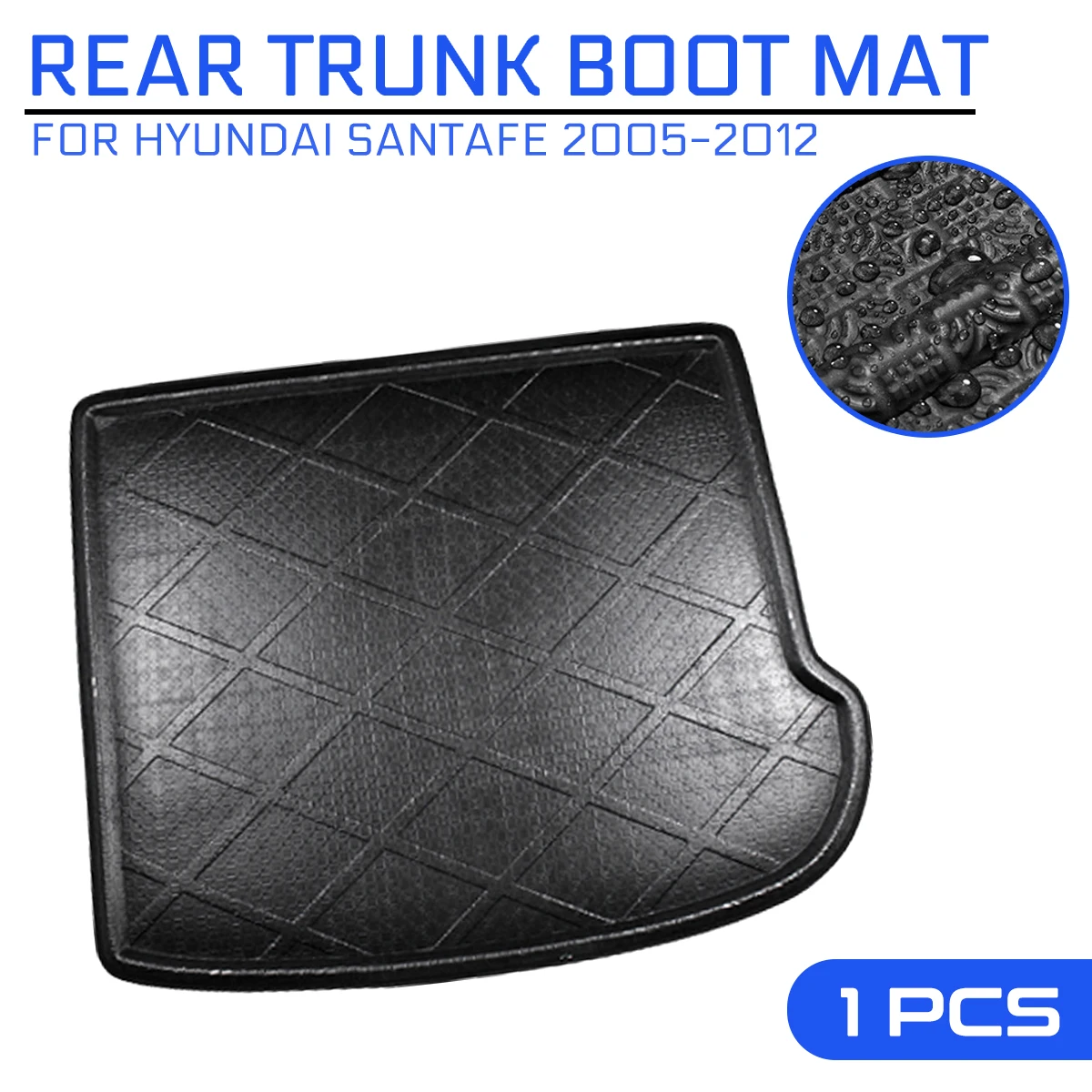 Для Hyundai SantaFe 2005 2006 2007 2008 2012 автомобильный коврик Ковер задний багажник анти