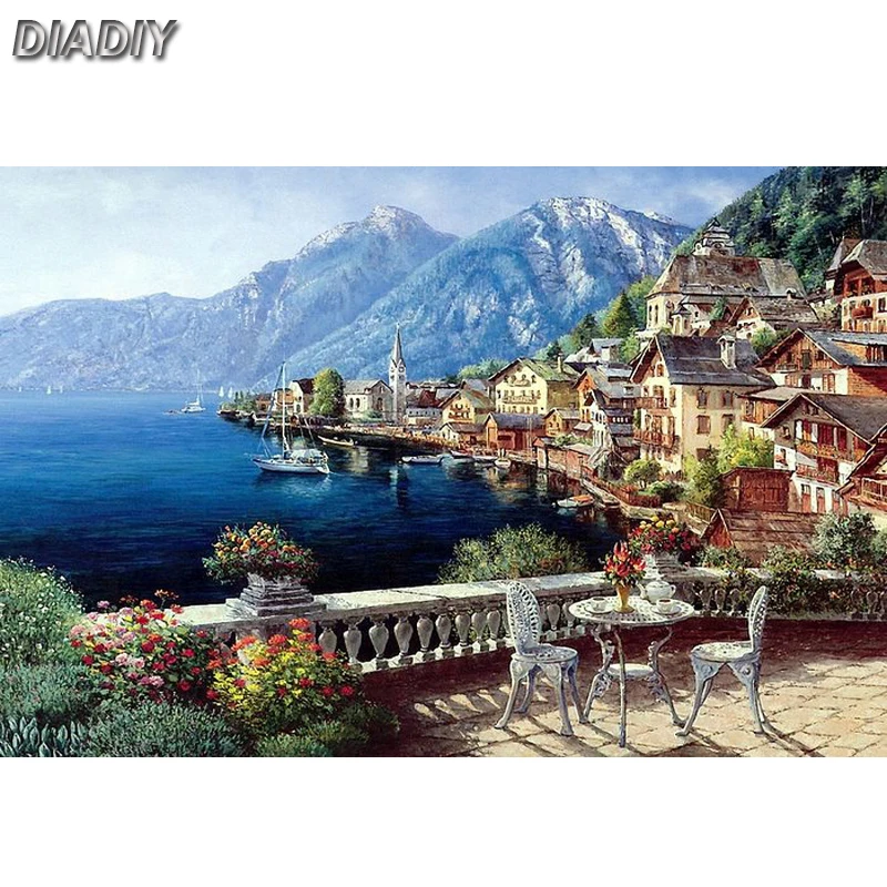 

5D DIY full Square&round drill Diamond painting Cross stitch scenic Rhinestone Diamond embroidery Mosaic Home decor
