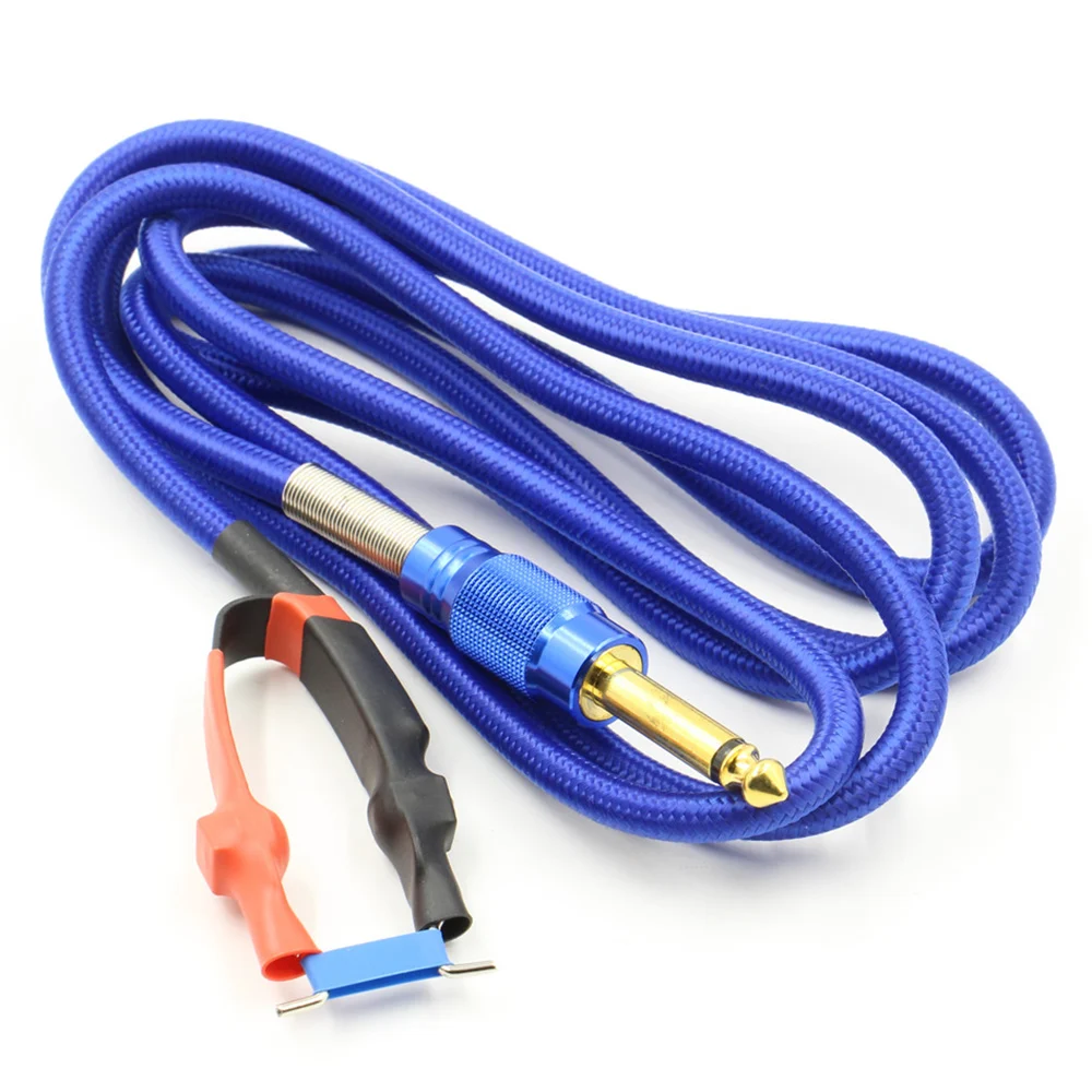 

Top Quality Tattoo Clip Cord Blue Color Tattoo Cable For Tattoo Foot Pedal Machine Switch Power Supply Free Shipping