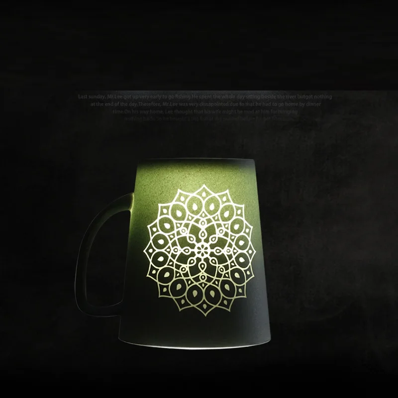 Керамическая кружка для молока и кофе с крышкой ложкой однотонные кружки