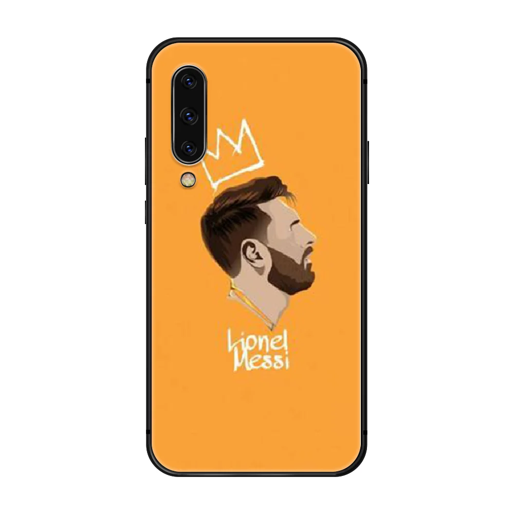 

Lionel Messi football Phone Case Cover For Samsung Galaxy A10 A20 A30 E A40 A50 A51 A70 A71 J 5 6 7 8 S black hoesjes painting