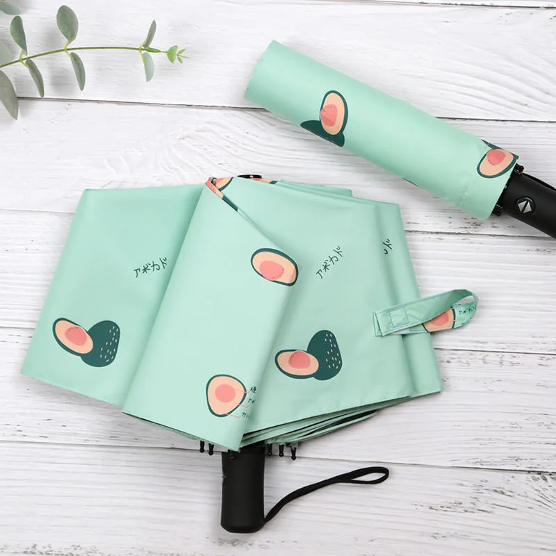 Автоматический зонт двойного назначения для солнечных лучей и дождя складной от