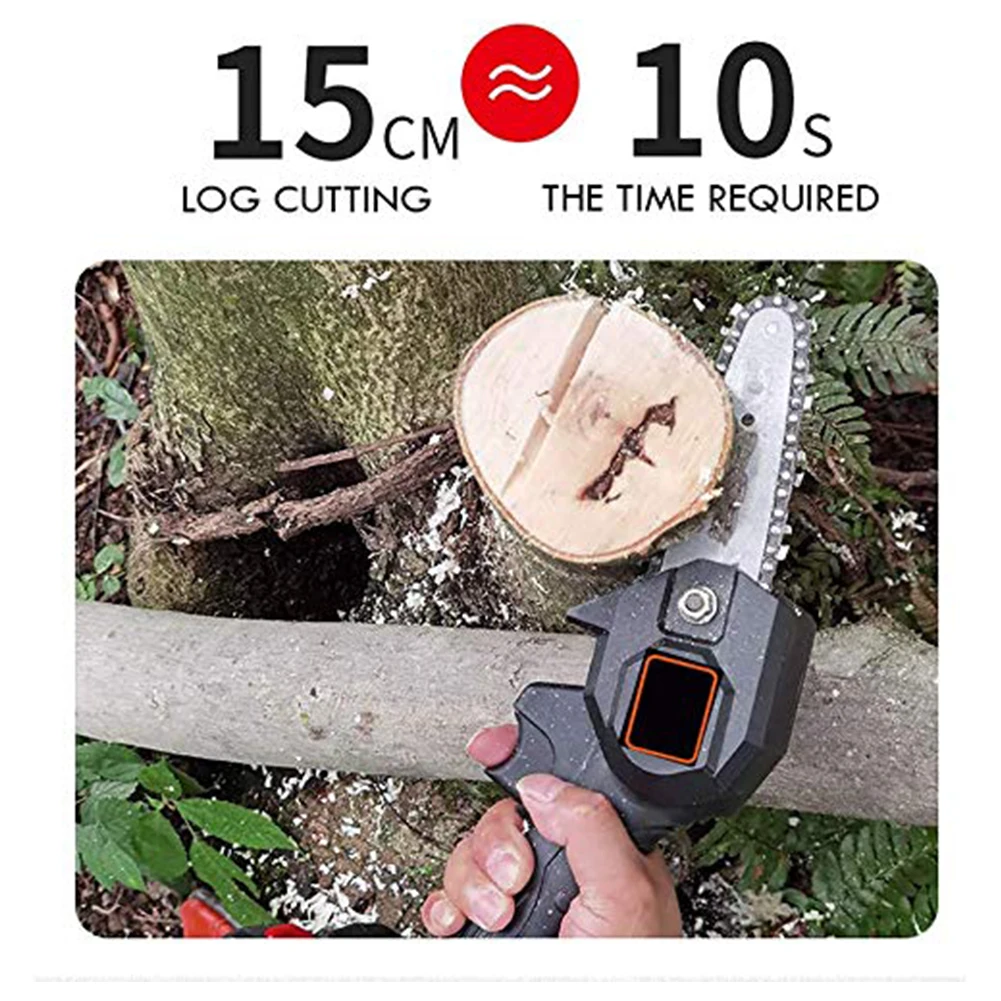 

550W 5m/s Brushless Chain Saw Pruning Chain Saw Garden Tree Logging Saw Woodworking Cutter Tool Kits for Makita 2/1 Battery