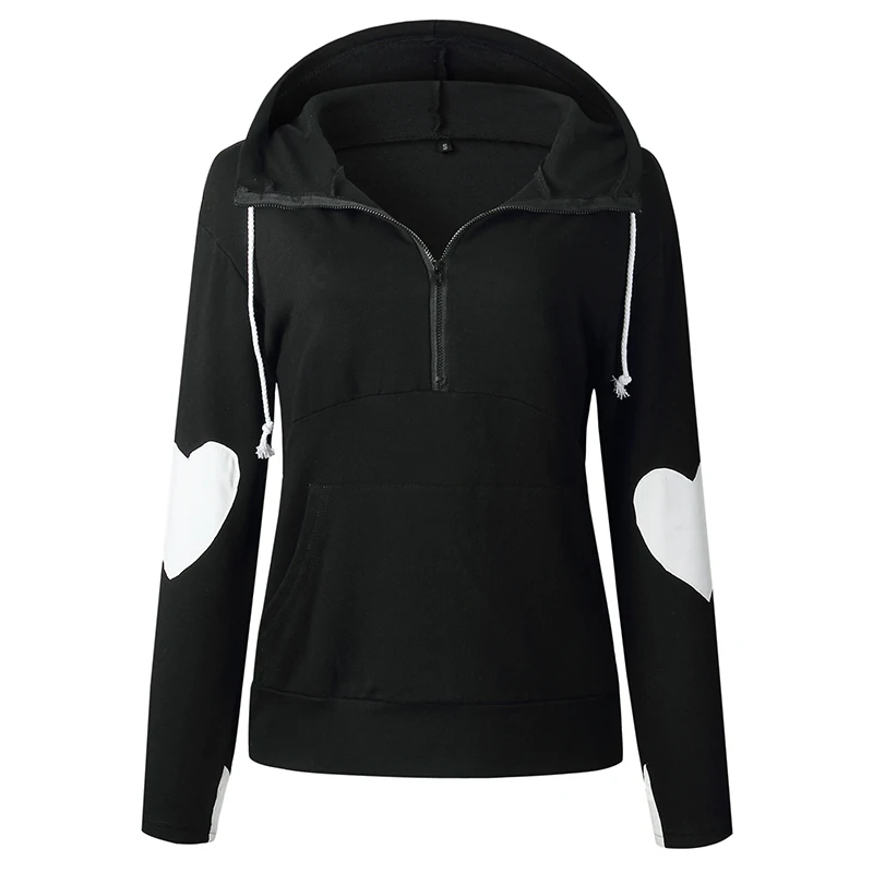 Женская Повседневная Толстовка с капюшоном на молнии длинным рукавом модель SJ4089R