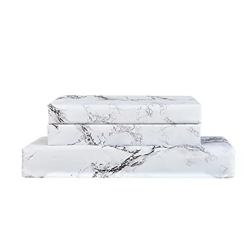 Роскошные ювелирные изделия из чистого/Queen мрамор постельное белье волокна