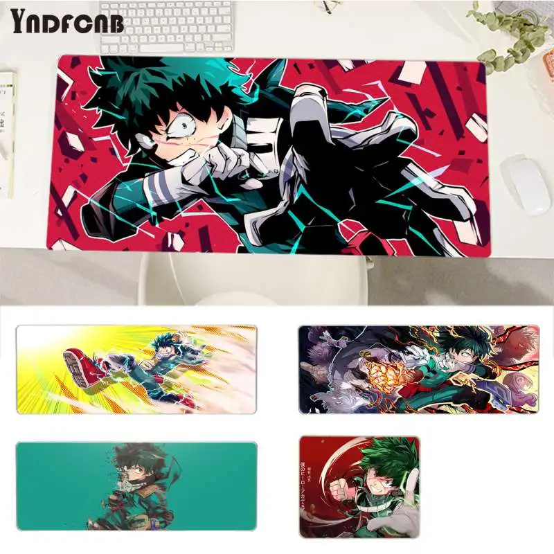 

YNDFCNB мой герой Академия deku Midoriya Izuku крутой коврик для мыши супер креативный INS большой размер игровой коврик для мыши Клавиатура Deak коврик
