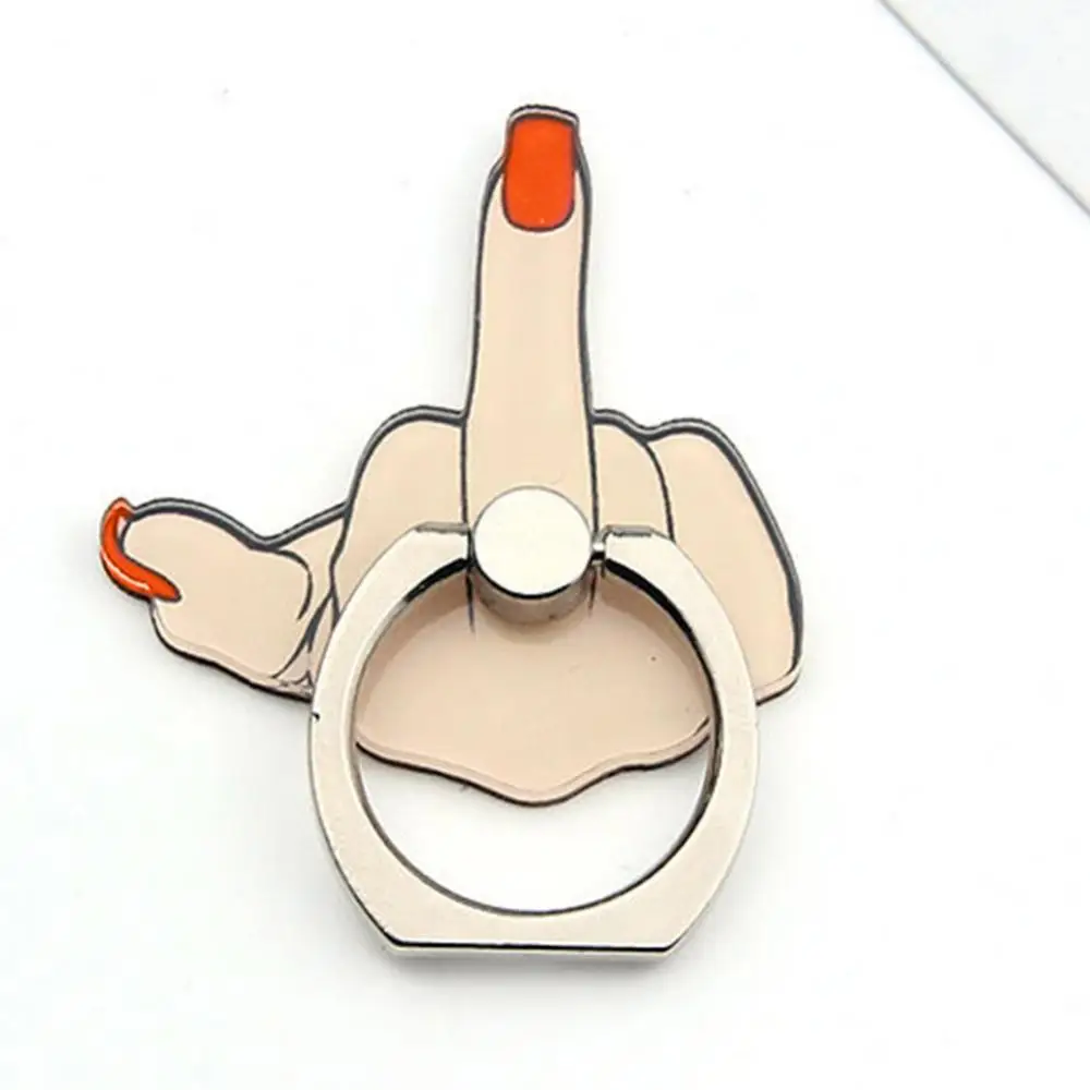 Забавное кольцо на средний палец вверх вращающийся держатель-подставка для