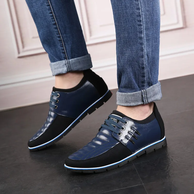 Кроссовки мужские из натуральной кожи Повседневные Удобные Формальные оксфорды