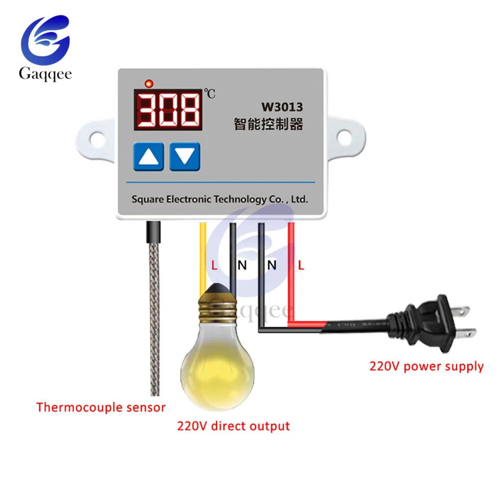 AC 110V 220V Digital Temperature Controller W3013 2200W High for Chassis Equipment | Инструменты