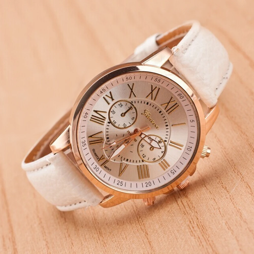 Женские часы браслет корейская мода тренд Женева женские поддельные три глаза