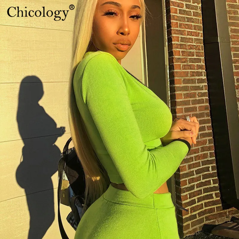 Chicology женское неоновое 2 комплект из двух предметов в комплекте набор