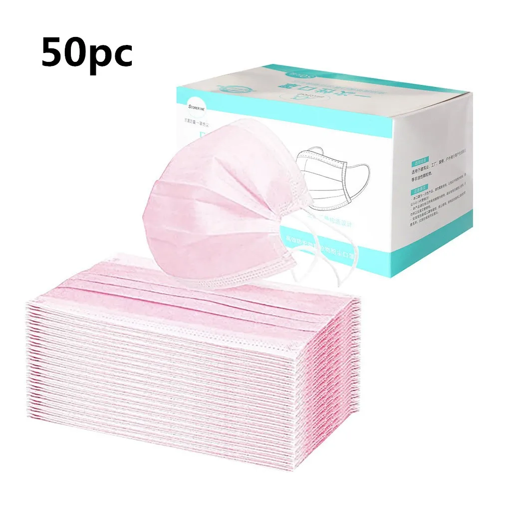 50 шт. хорошее качество Одноразовые 3 слойные фанерные дышащая уход за кожей лица