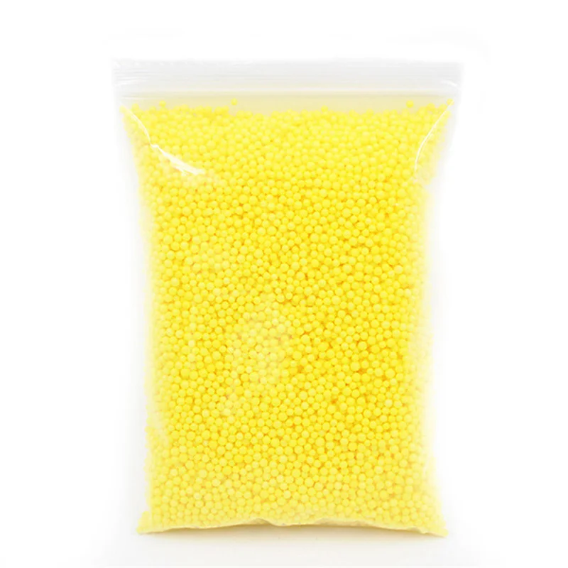 yellow Красочные пенопластовые шарики слизи крошечные снежные шары наполнитель дополнение для снега слизи грязи частицы аксессуары Пена слизи шарики поставщик - Цвет: yellow