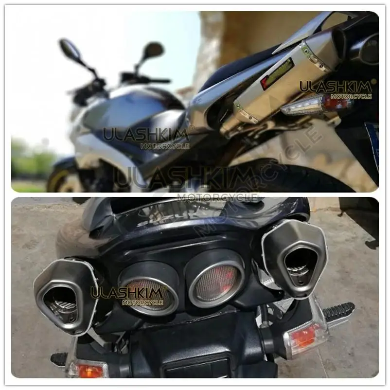 Слипоны для suzuki GSR400 GSR600 BK400 BK600 полный глушитель выхлопной трубы мотоцикла