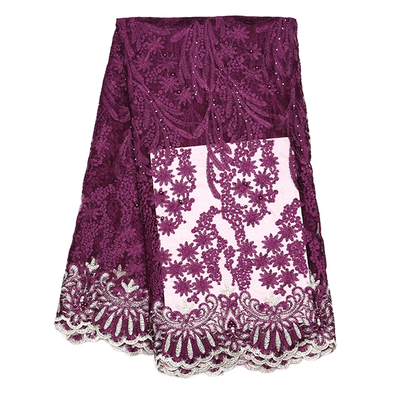 Высококачественное Кружевное французское нигерийское кружевное платье из