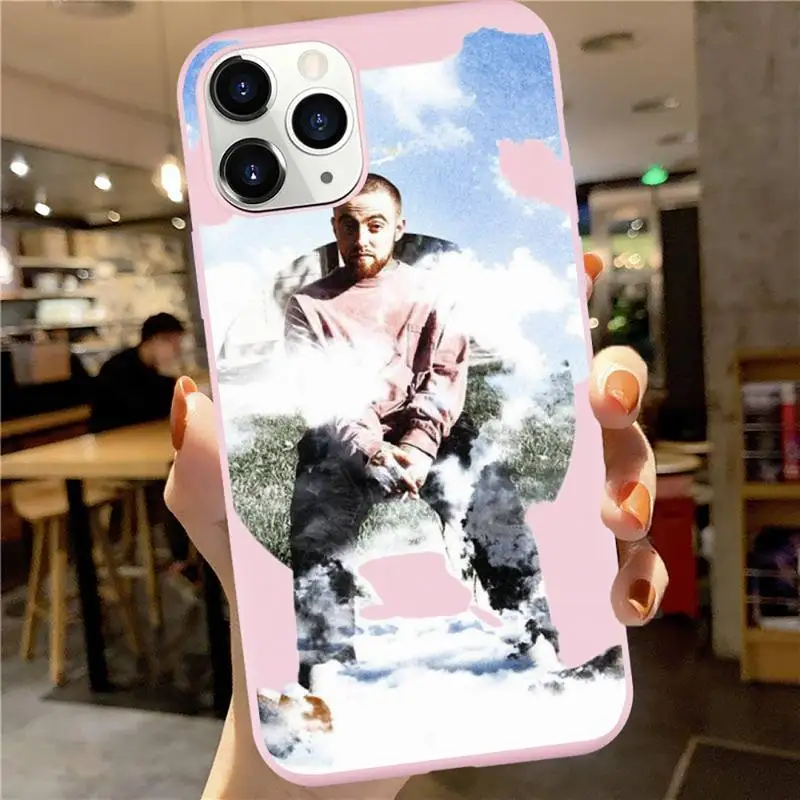 

Macs Miller Blue Slide Park Swimming Phone Case Pink Candy Color for iPhone 6 7 8 11 12 s mini pro X XS XR MAX Plus