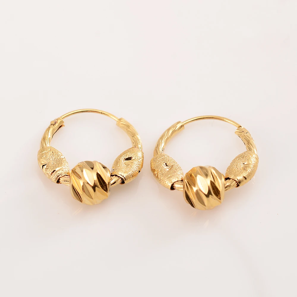 

Fashion Gold Metal Irregula Ball Earrings Ladies Party Wedding Jewelry High Quality Gifts