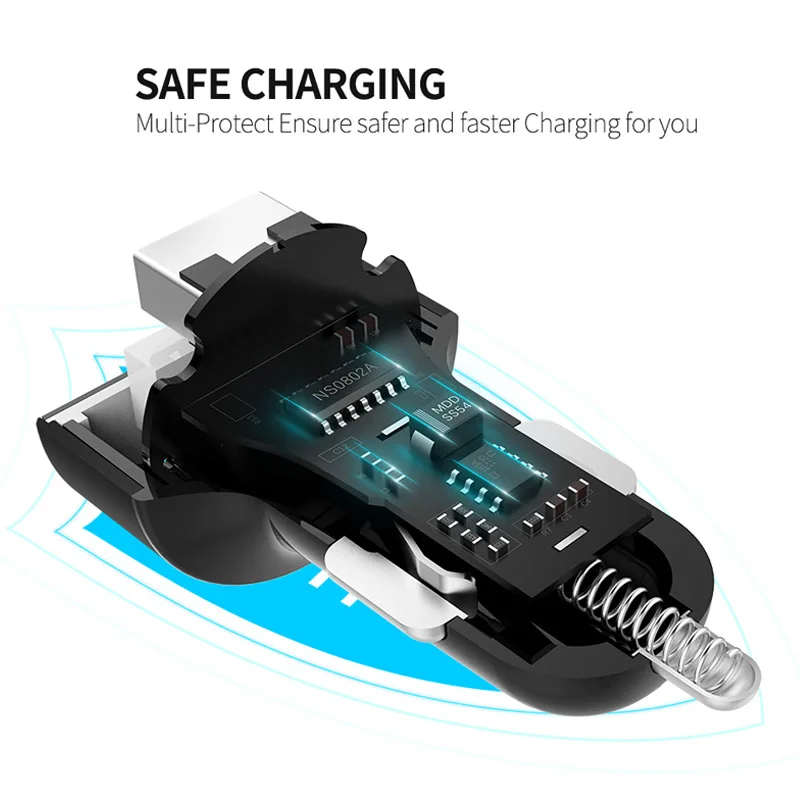 JaJaBor 3.6A Быстрая зарядка Dual USB Автомобильное зарядное устройство с светодиодный