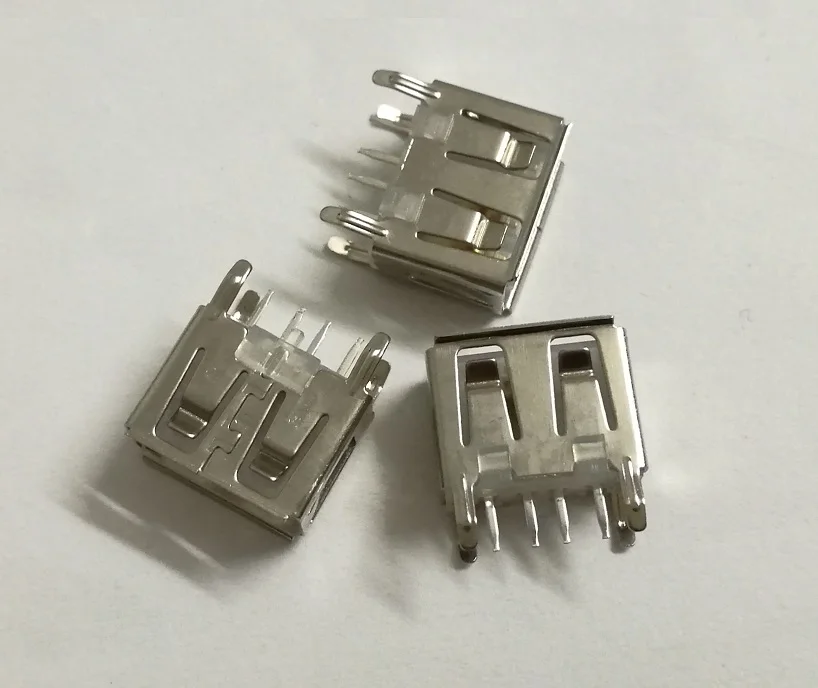 100 шт. материнская плата для ноутбука micro 2 0 USB 4pin 4 pin DC белый Тип плоский угол 180