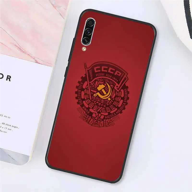 

Soviet Union USSR Flag Symbol Phone Case For Samsung galaxy A S note 10 7 8 9 20 30 31 40 50 51 70 71 21 s ultra plus