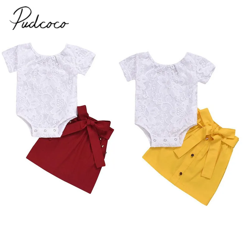 2019 г. Летняя одежда для малышей кружевной комбинезон с короткими рукавами