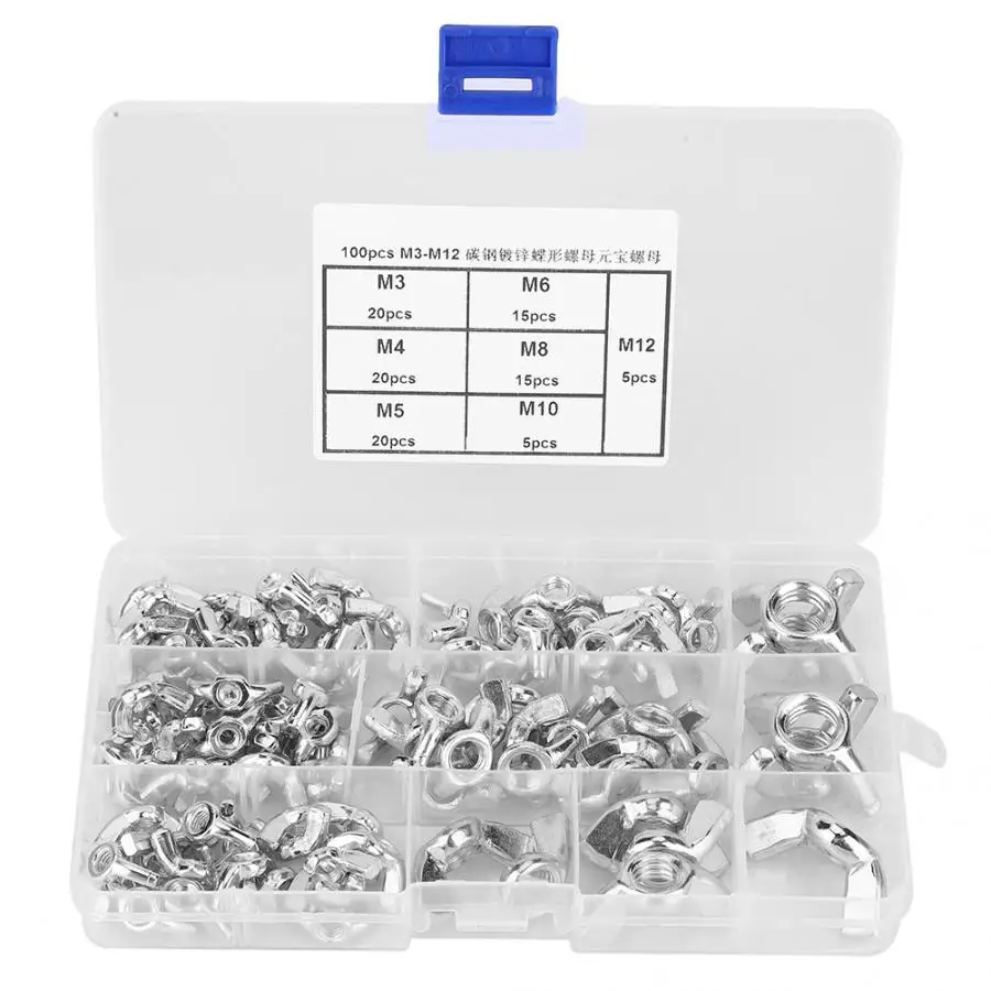 100 шт. гайки M3 // M5/M6/M8/M10/M12 из углеродистой стали|Гайки| |