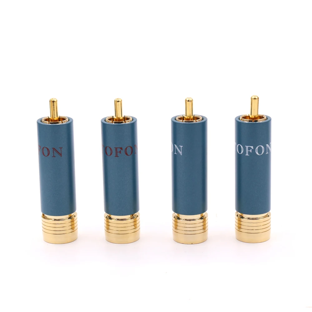 

4pcs/lot Gold-plated HIFI RCA Plug Hi-end Ortofon Reference 8NX RCA Connectors