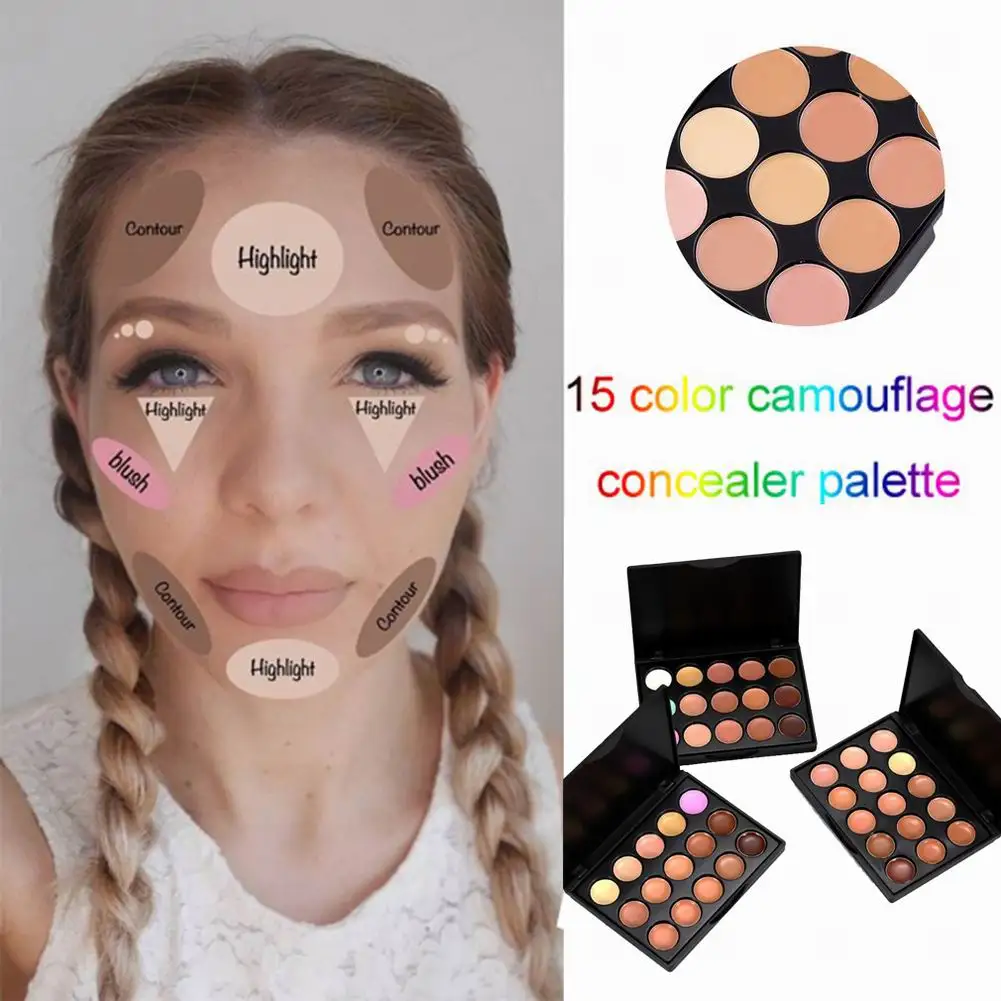 

new15 Colors Face Concealer Camouflage Cream Contour profesional foundation Concealer Cosmetic Shipping