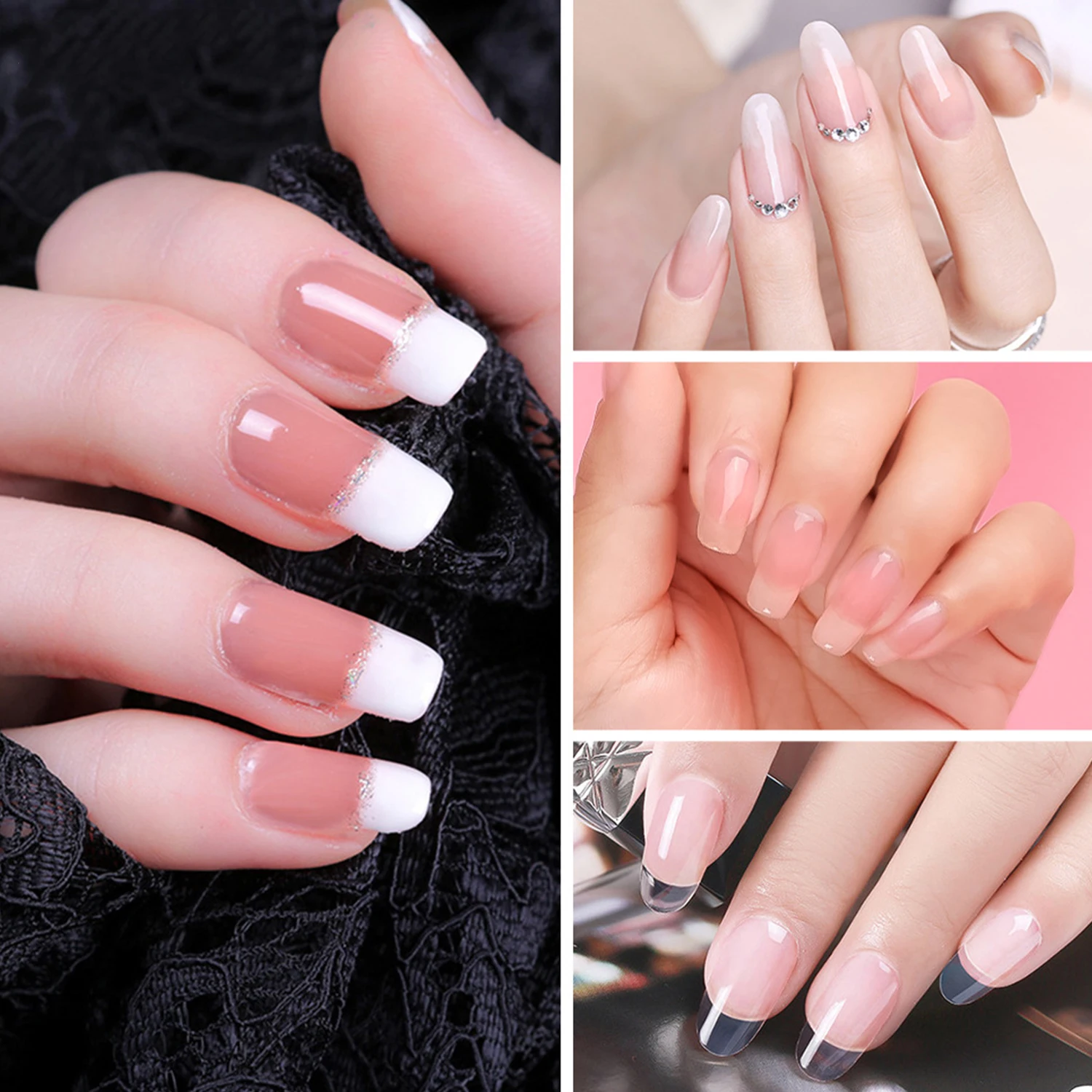 30ml Nail Builder 9 Color Poly Nail Gel Nail Acrylic Gel Crystal UV LED Builder Tips Enhancement Slip Solution Quick Extension G