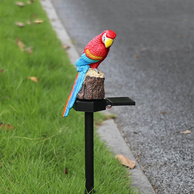 

Solar Light LED Parrot Lawn Light Outdoor Waterproof Garden Courtyard Park Path Corridor Lawn Decorative Lighting 1pc