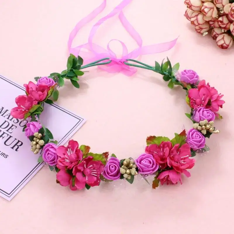 

Creative Personality Bridal Headdress Korean Wedding Accessories Flower Hair Ornament Decoration Photo Photography Props
