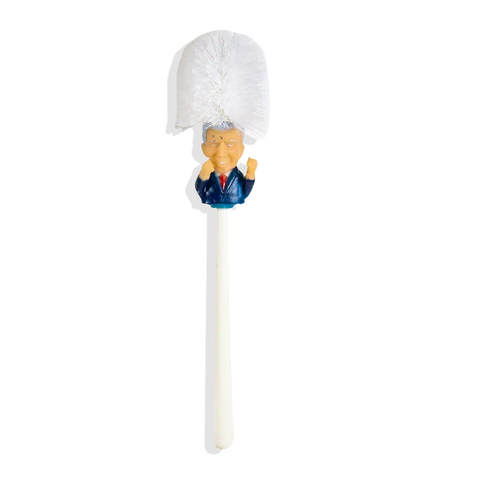 Creative and Interest Trend White Doll Toilet Brush U.S. President Joe Biden Avatar Shape Home Office | Дом и сад
