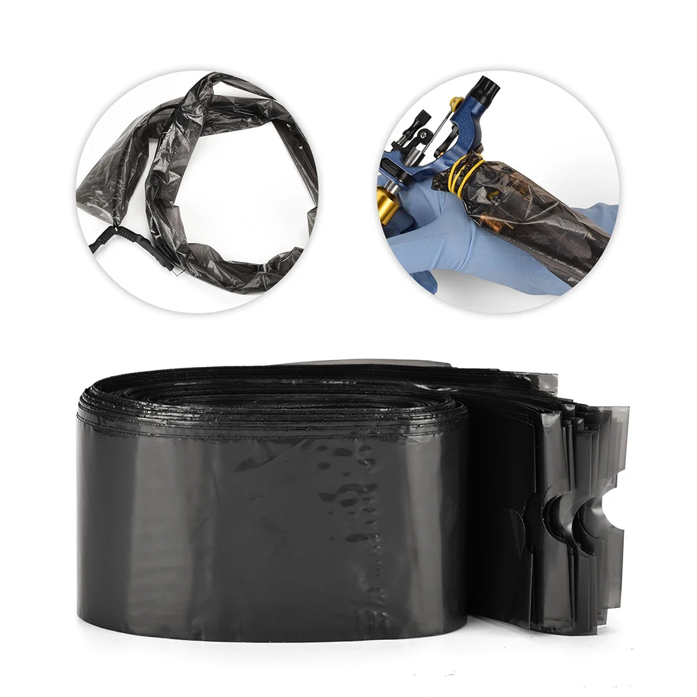 

100Pcs/pack Disposable Black Tattoo Clip Cord Sleeves Bags Cover Bags Tattoo Sleeve Bag Machine Permanent Makeup Accessory 78cm