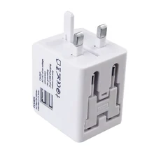 Global Pass переходник для путешествий 2.1A с двумя USB портами