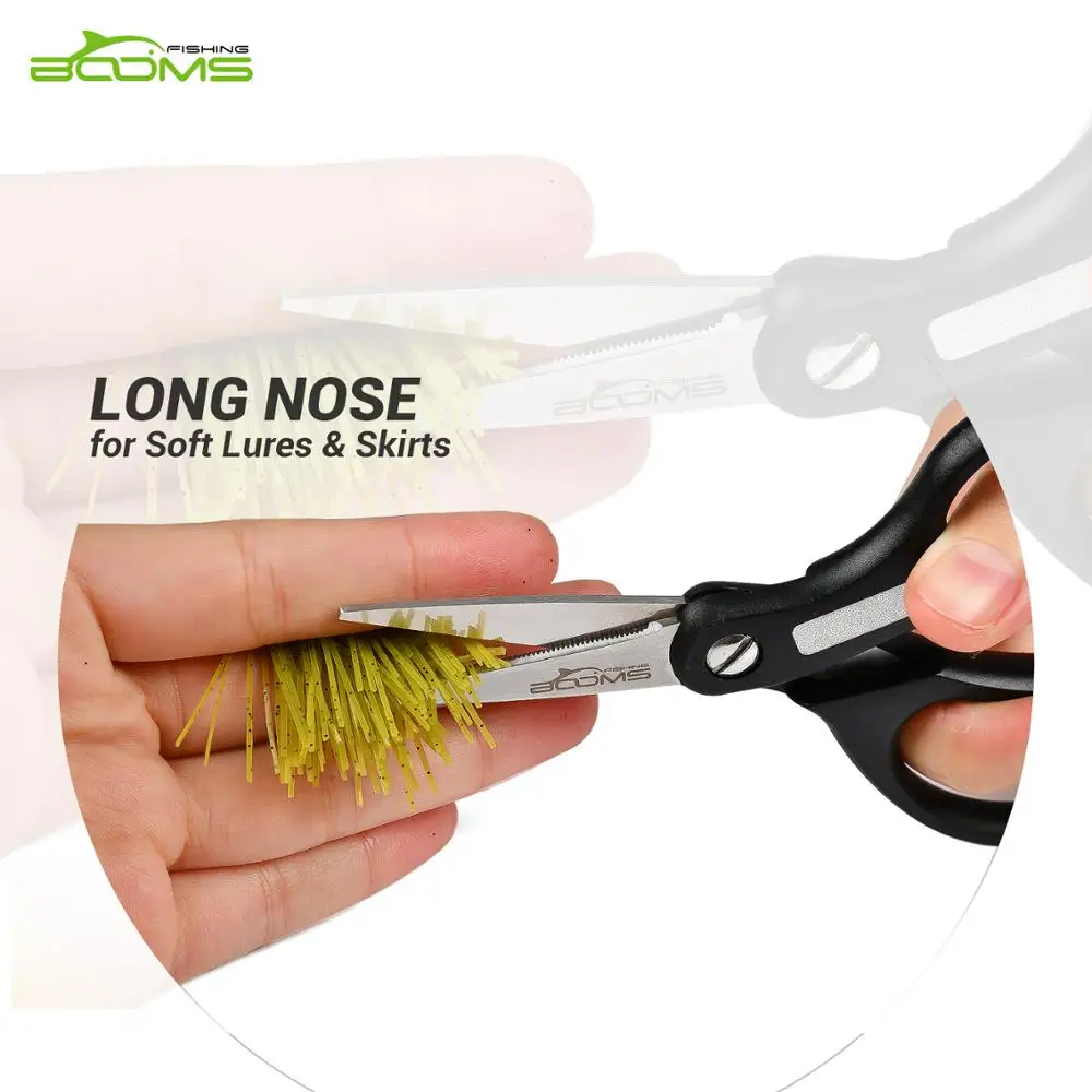 Booms Fishing S01 ножницы для рыбной ловли из нержавеющей стали инструмент для стрижки лески Супер острое лезвие для резки плетеной лески