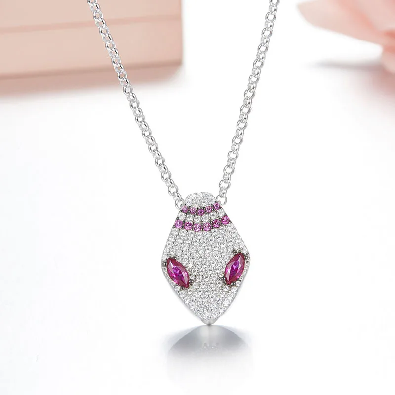 

SOELLE новые модные ювелирные изделия из стерлингового серебра 925 пробы выложены полным кубическим цирконием в виде розовых глаз