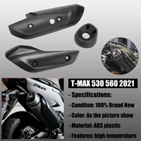 mtkracing motorcycle exhaust pipe muffler heat shield protective cover fit for yamaha tmax 530 t max 530 tmax 560 2017 2021