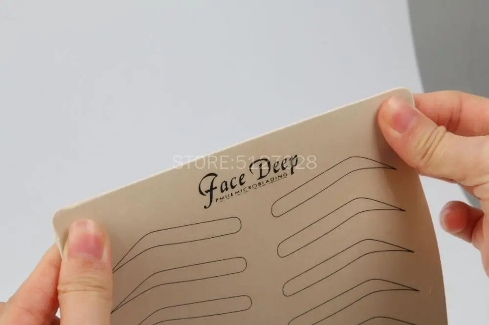 Тренировочные листы для перманентного макияжа микроблейдинга бровей губ пустая