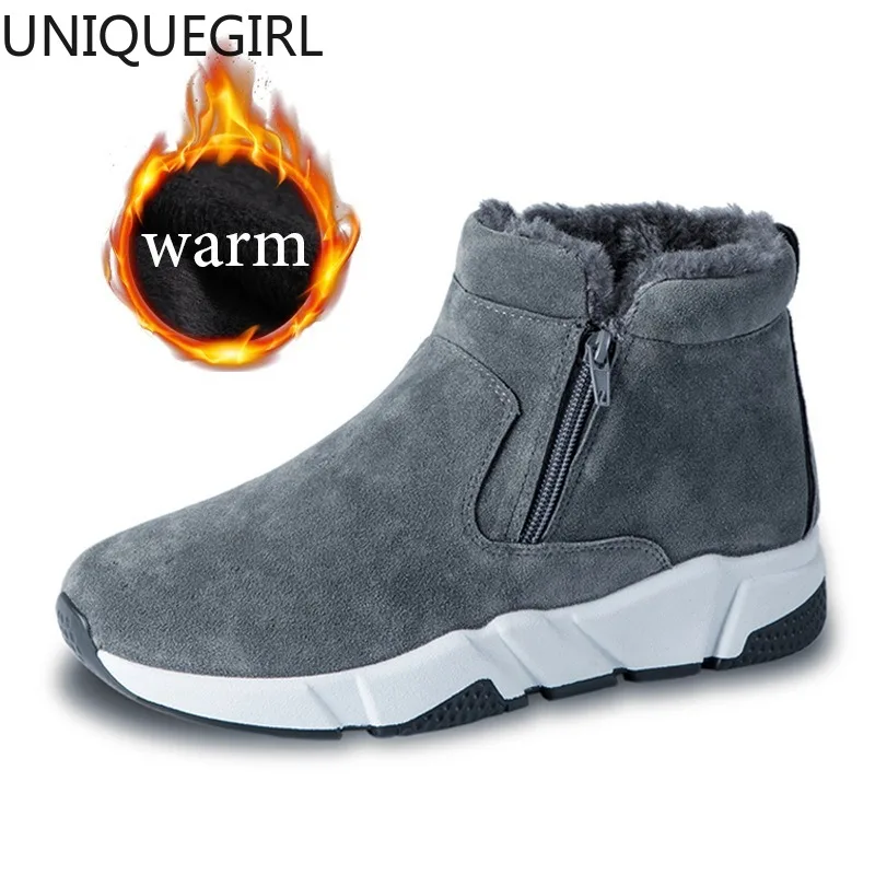 Зимние Замшевые мужские зимние модные кроссовки ботинки с высоким вырезом и