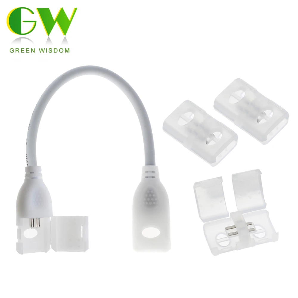 Безопасные светодиодные Ленточные светильники высокого напряжения 220 В разъем